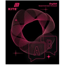 Зошит уч. "Kite" 48арк.== /K26-240-8/ ПРЕДМЕТКА софт тач+УФ, Lumen, англійська мова (10/200)