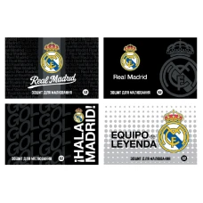 Зошит для малювання А4/12арк. "Kite" /RL26-241/  скоба, софт тач + УФ лак, FC Real Madrid (20/160)