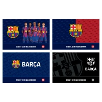 Зошит для малювання А4/12арк. "Kite" /BC26-241/  скоба, софт тач + УФ лак, FC Barcelona (20/160)