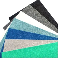 Флексика (фоаміран) "Діамантові ручки" /125471/ ЕВА 20*30см 2,0мм  з глітером на клейовій основі "Блакитна палітра" (7арк.) (1/100)