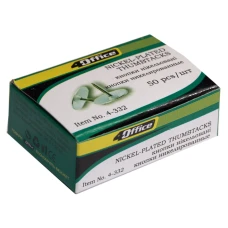 Кнопки "4OFFICE" /4-332/ нікель (50шт)  (10/1000)