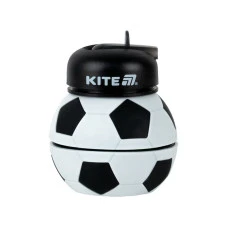 Пляшка для води "Kite" /K26-1272-1/ 550 мл, чорно-біла, силікон (1/50)