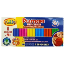 Пластилін "CLASS" "Чисті руки MAXI"  6 кол. /7643С/ восковий 120 гр.  (1/60)