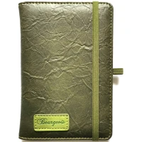 Блокнот на резинке "Bourgeois" А6/120 кожзам Тв.обкл. /N9729/ вн.бл.70г, # (1/60)