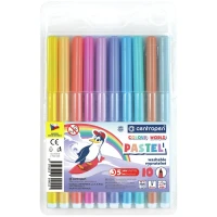 Фломастери "Centropen" 10 кол. /7550/10 TP/ ПАСТЕЛЬНІ (1/24)