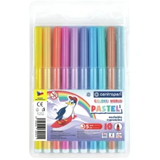 Фломастери "Centropen" 10 кол. /7550/10 TP/ ПАСТЕЛЬНІ (1/24)