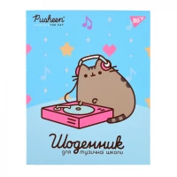 Дневник для музыкальной школы "YES" /911587/ "Pusheen. Music cat" интегр., софт-тач + УФ-выб. (1/24)