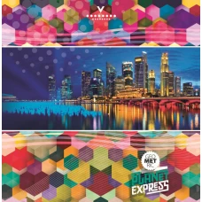 Блокнот 1В754  "Аркуш" "Місто" 80арк.# 198*201  Інтегр.обкл. (1/16)