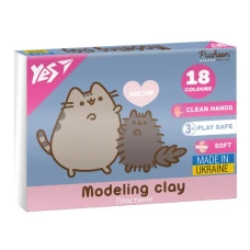 Пластилін 18 кол. 360г "Yes" /540695/ "Pusheen" (1/14)
