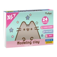 Пластилин 24 цв. 480г "Да" /540685/ "Pusheen" (1/14)