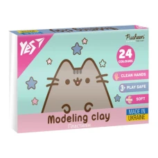 Пластилін 24 кол. 480г "Yes" /540685/ "Pusheen" (1/14)