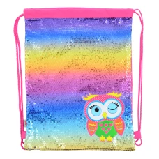 Сумка-мішок "Yes" /555513/ DB-11 Owl, 45*35  (1/48)