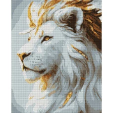 Алмазна мозаїка "SANTI" /956065/ "Білий лев", 40*50см