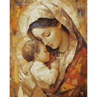 Алмазная мозаика "SANTI" /956068 "Мария с ребенком", 40*50см