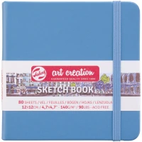 Тетрадь для Эскизов Talens Art Creation /745/ 140г/м2, 12*12см, 80л., Lake Blue, Royal Talens (1/60)