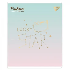 Тетрадь уч. "YES" 12л.== /767508/ "Goldstar Pusheen" Софт тач, фольга золото (10/250)
