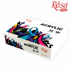 Набір акрилових фарб "ROSA START" /322111011/_074/  12кол*10мл "Graffiti"  (1/12)