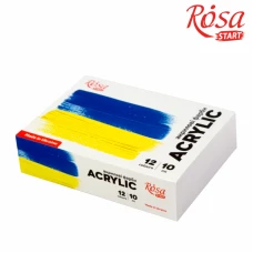 Набір акрилових фарб "ROSA START" /322111009/_036/  12кол*10мл "Ukraine"  (1/12)