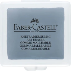 Гумка "Faber-Castell" /127220/ 7020-18 "КЛЯЧКА" СІРА, у пласт. коробці (18)