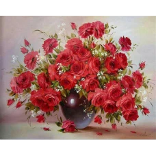 Алмазна мозаїка "Go to art" /187042/  "Букет кохання" 30*40 см