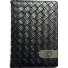 Щоденник ДАТ. 2027 А5/160арк "Bourgeois" /9979/ ШКІР. ЗАМ, крем пап., 70гр/м == (1/20)