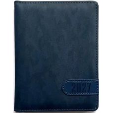Щоденник ДАТ. 2027 А6/160арк "Bourgeois" /9990/ ШКІР. ЗАМ, крем пап., 70гр/м # (1/40)
