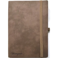 Щоденник НЕДАТ А5/160арк "Bourgeois" /9997/ ШКІР. ЗАМ, крем пап., 70гр/м # на гумці (1/20)