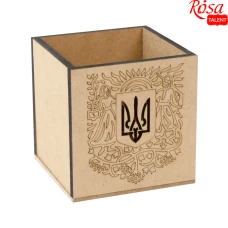 Стакан "Rosa Talent" /240803/993/ „Тризуб“ МДФ, 10х10х10см