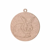 Заготовка "Rosa Talent" /004/ „Кролик“ 5шт., ДВП, 2, 8х9см