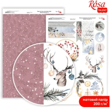 Папір дизайнерський двосторонній матовий "Rosa Talent" /5318072/ "Winter Dreamer" 8, 21*29,7 см, 200г/м2 (5)