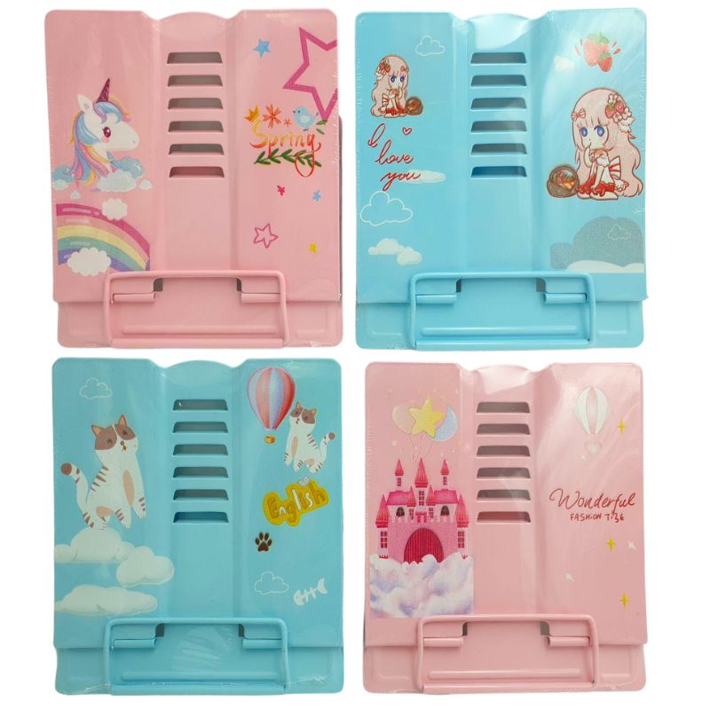 Підставка для книжок металева "JO" /555-516-B/ "Kids" 20,8*18,8см, mix (1/12/48)