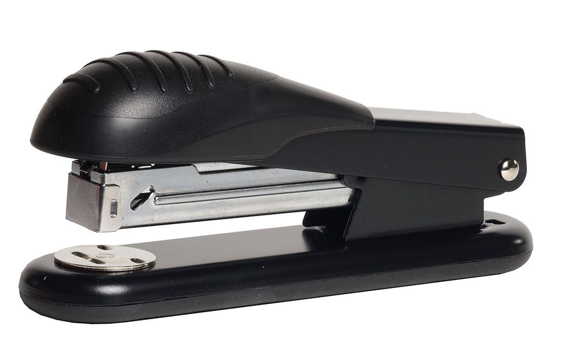 Stapler No. 24/6-26/6, 30 sheets. "SCHOLZ" 4023, 65mm, metal., Black (1/12)