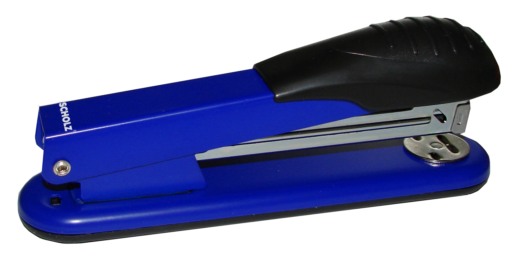 Stapler No. 24/6-26/6, 30 sheets. "SCHOLZ" 4024, 85mm, metal., Blue (1/12)