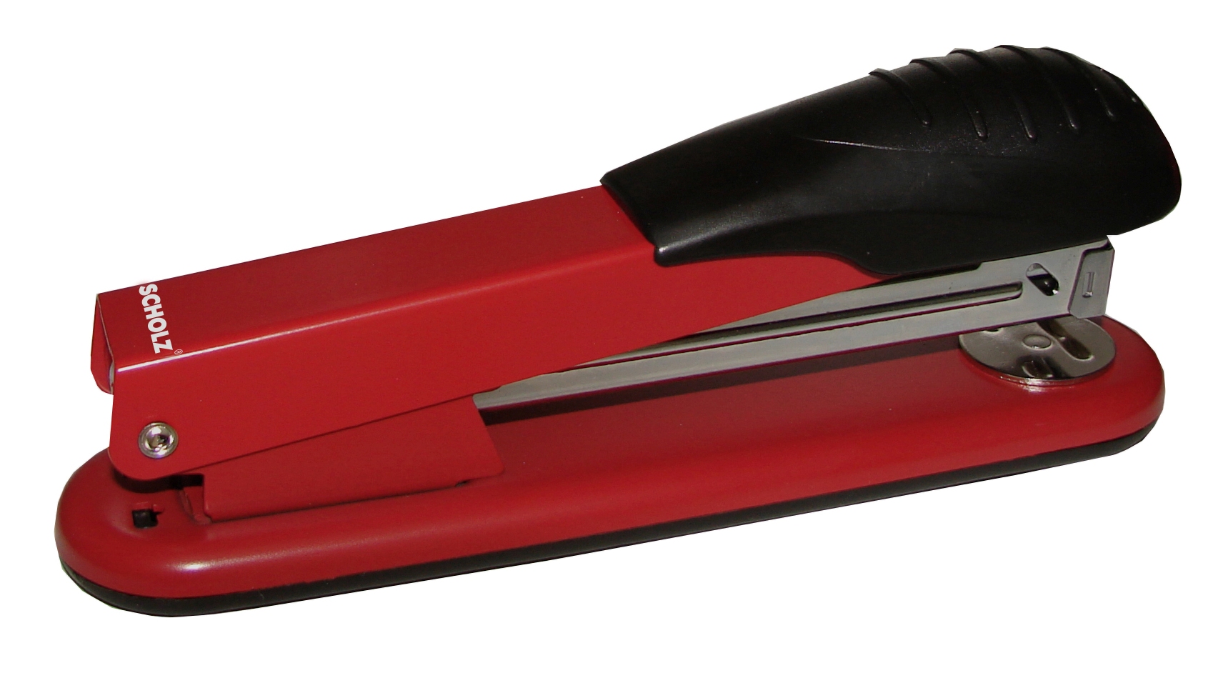 Stapler No. 24/6-26/6, 30 sheets. "SCHOLZ" 4024, 85mm, metal., Red (1/12)