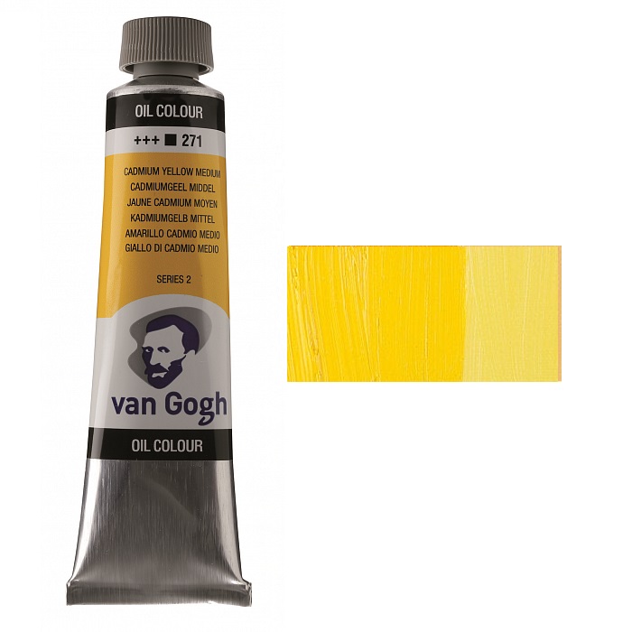 Oil paint VAN GOGH, (271) Cadmium yellow medium, 40 ml, Royal Talens (1/3)