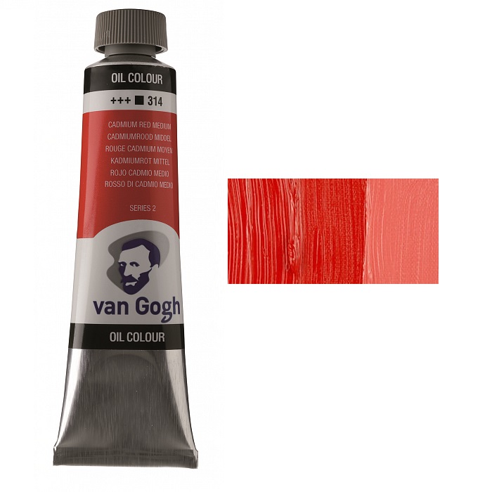 Oil paint VAN GOGH, (314) Cadmium red medium, 40 ml, Royal Talens (1/3)