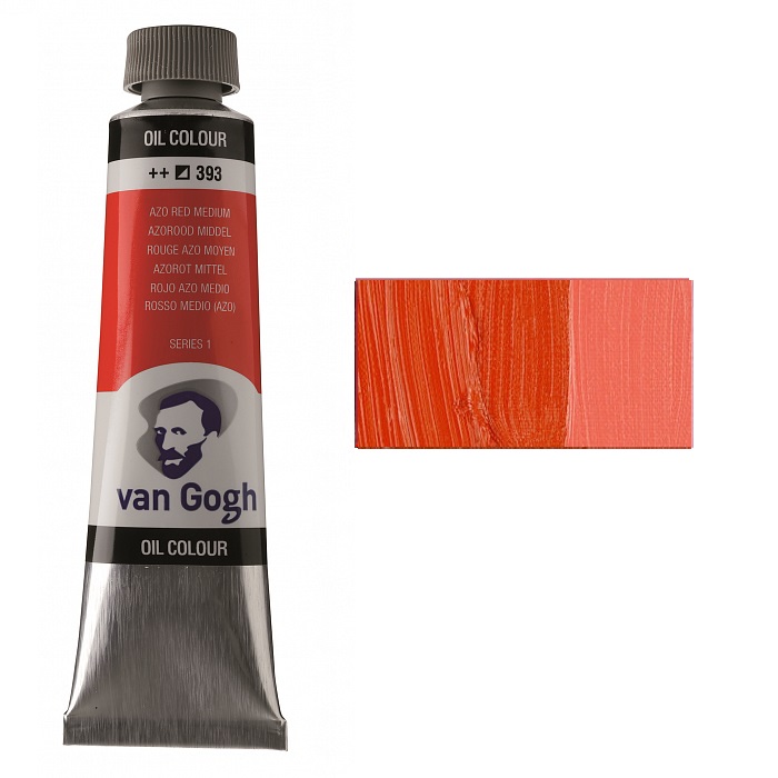 Oil paint VAN GOGH, (393) AZO Red medium, 40 ml, Royal Talens (1/3)