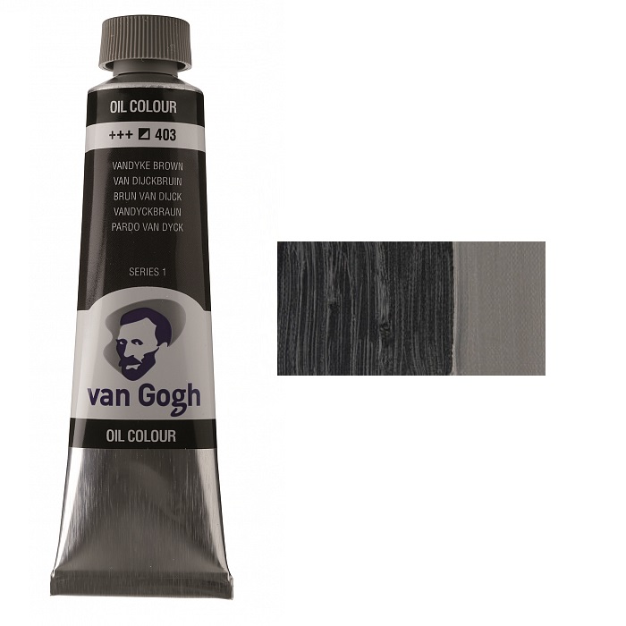 Oil paint VAN GOGH, (403) Van Dyck brown, 40 ml, Royal Talens (1/3)