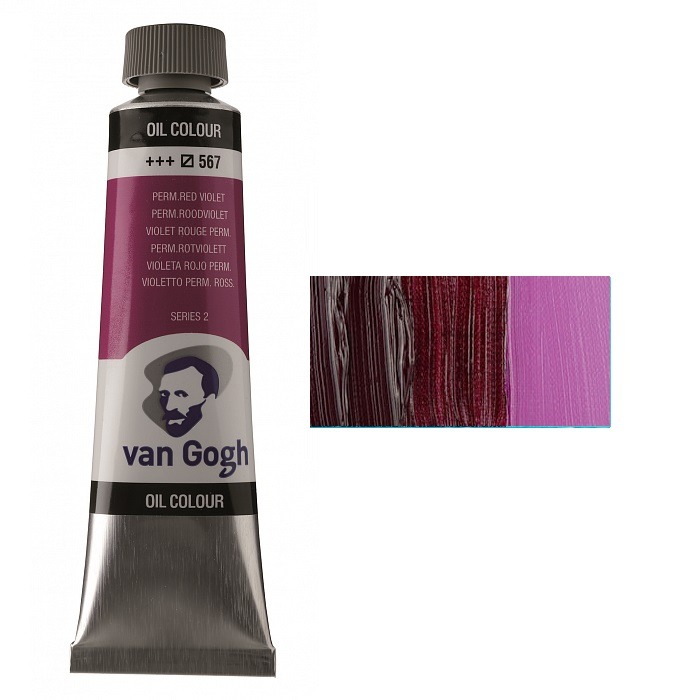Oil paint VAN GOGH, (567) Perm. red-purple, 40 ml, Royal Talens (1/3)