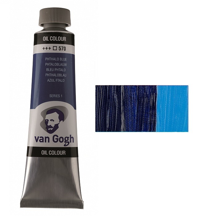 Oil paint VAN GOGH, (570) Blue FC, 40 ml, Royal Talens (1/3)