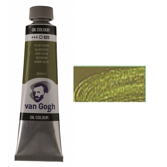 Oil paint VAN GOGH, (620) Olive green, 40 ml, Royal Talens (1/3)