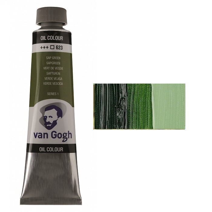 Oil paint VAN GOGH, (623) Juicy green, 40 ml, Royal Talens (1/3)