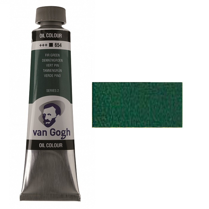 Oil paint VAN GOGH, (654) Fir green, 40 ml, Royal Talens (1/3)