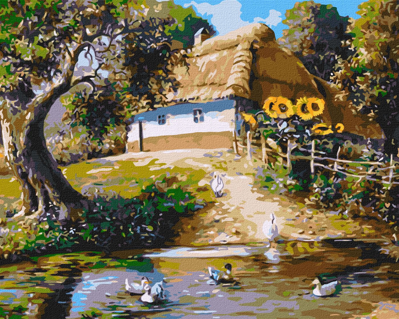 Picture by number "Ideyka" /KHO6300/ "Farmhouse" 40*50 cm