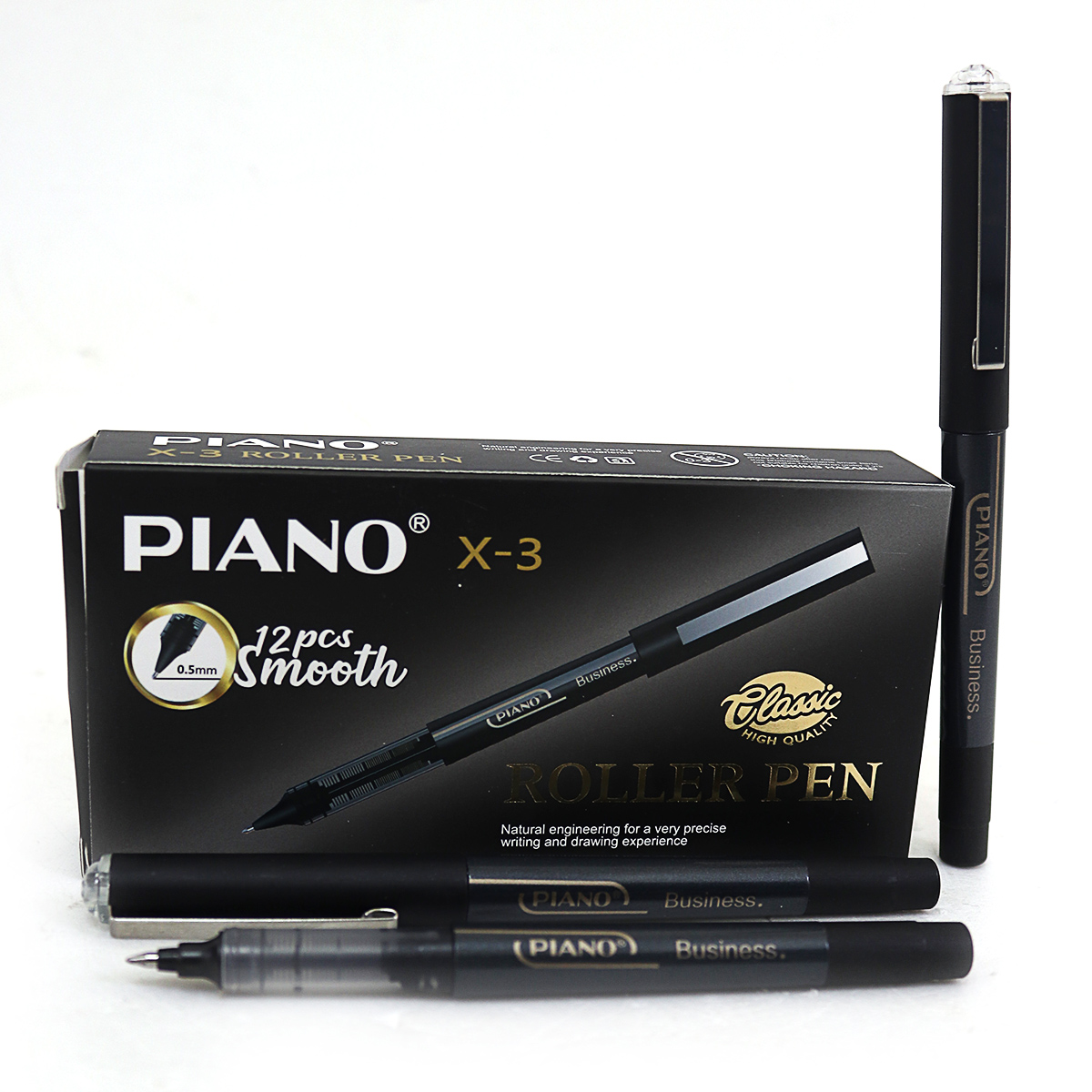 Roller "PIANO" 3X-BK "Business" 0.5 mm black (12)