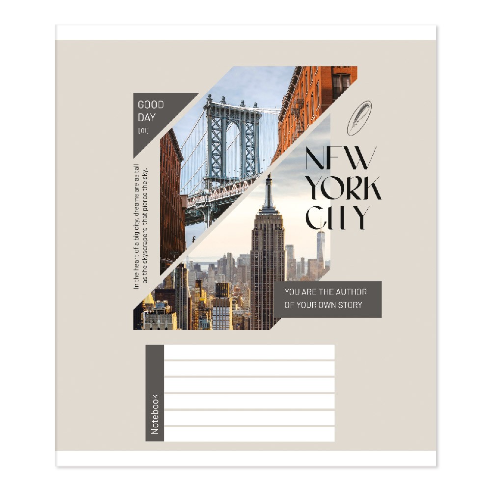Student's notebook "Feather" 60 sheets == /TV-315/ №0324 Pulse of the city offset paper 50-53 g/m2 (15/180)