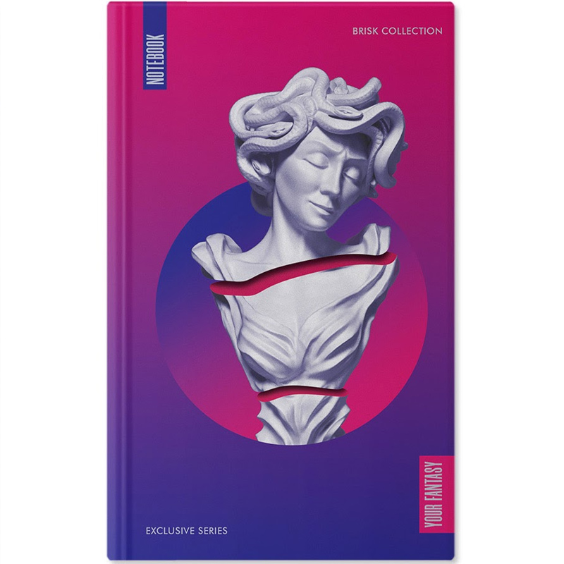 Notebook BV-1 А5/88, ## № 0001-8 "Creative classics" tv. incl., Soft-touch, full. number bl-70g/m (22)