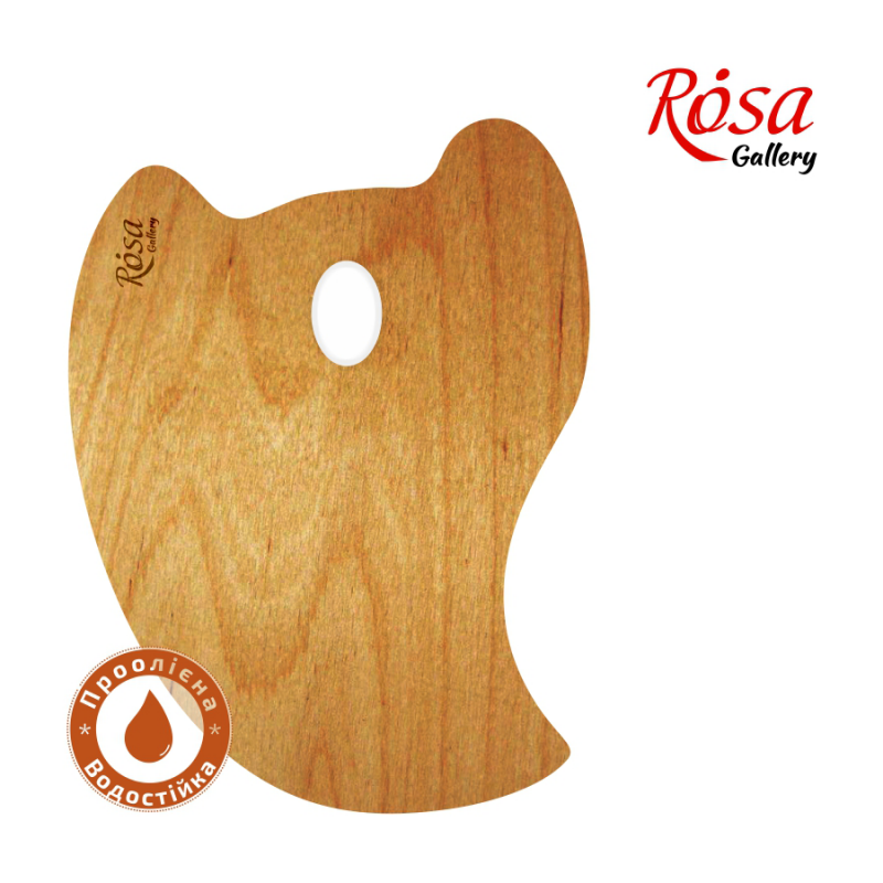 Wooden palette, pepper-shaped MODERN, oiled, 30*40 cm, /957/ ROSA Gallery