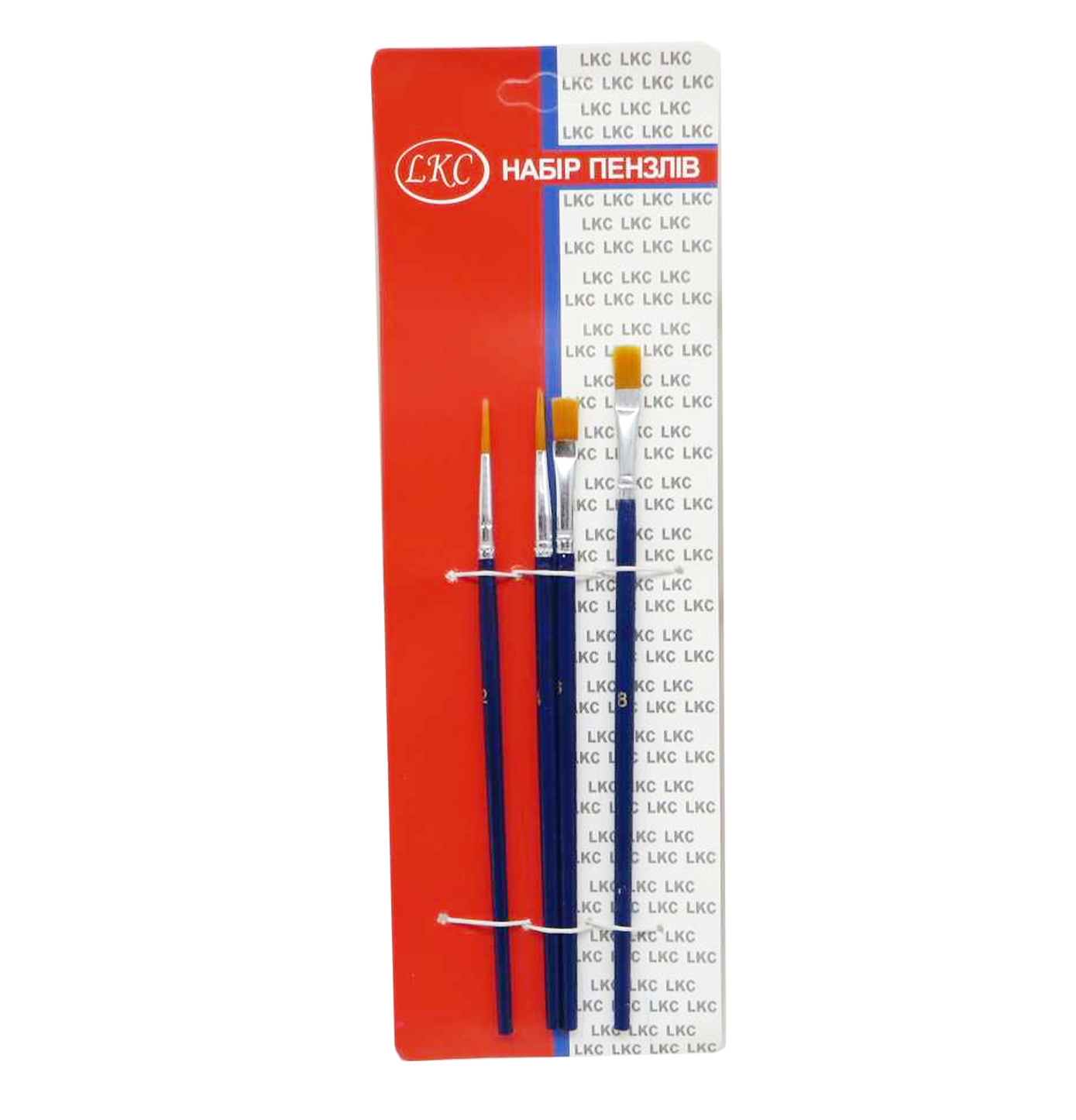Set of brushes /L 921083-Н/ 4 pcs. nylon (#2,4,6,3) (1/24)