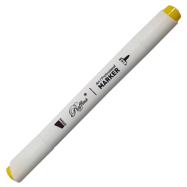 Sketch Marker double-sided "Raffine" /7800-6CB/ (Y107) Lightning yellow (6)